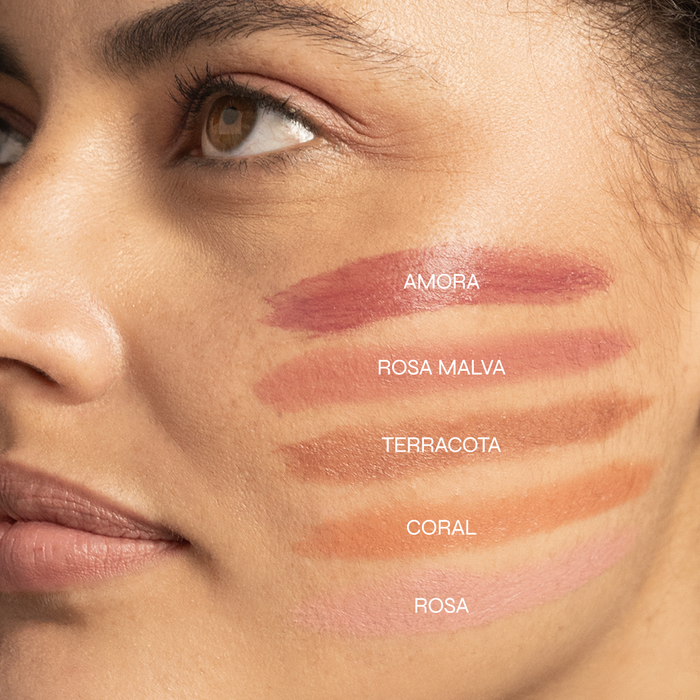 Ollie Barra 3 en 1 Rubor, Labial y Sombra FPS 95 maquillaje multifuncional sobre la piel